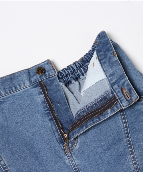 PUNYUS（プニュズ）の「フリンジデニムペンシルスカート（デニムスカート・レディース・ライトインディゴブルー/インディゴブルー・2/1/3/4）」の10枚目の写真