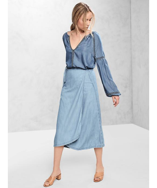 GAP（ギャップ）の「Gap 1969 デニム ラップスカート（スカート