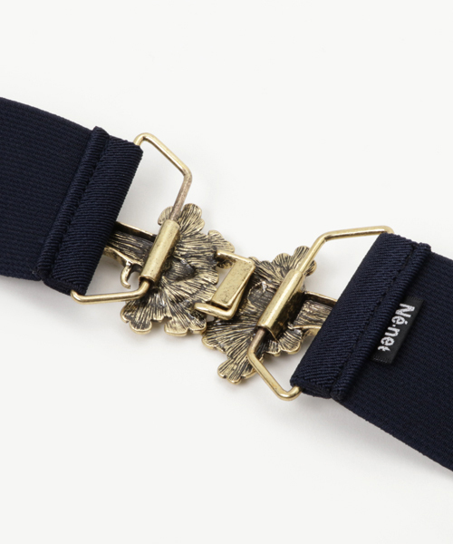 Ne-net（ネネット）の「(S)はなときつねのゴムベルト（ベルト・レディース・ネイビー・フリー）」の3枚目の写真