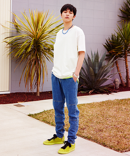 WEGO（ウィゴー）の「WEGO/サイドジップデニムイージーパンツ（デニムパンツ・メンズ・インディゴブルー・LARGE/MEDIUM）」の11枚目の写真