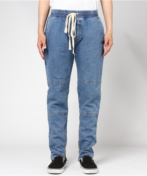 WEGO（ウィゴー）の「WEGO/サイドジップデニムイージーパンツ（デニムパンツ・メンズ・インディゴブルー・LARGE/MEDIUM）」の3枚目の写真