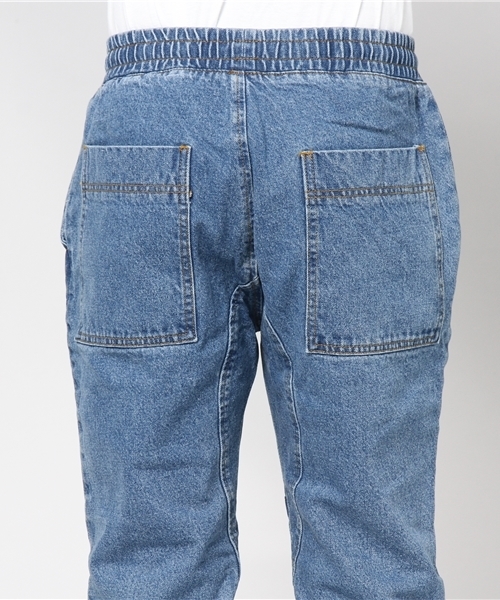 WEGO（ウィゴー）の「WEGO/サイドジップデニムイージーパンツ（デニムパンツ・メンズ・インディゴブルー・LARGE/MEDIUM）」の5枚目の写真