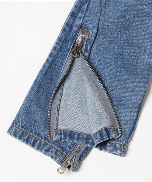 WEGO（ウィゴー）の「WEGO/サイドジップデニムイージーパンツ（デニムパンツ・メンズ・インディゴブルー・LARGE/MEDIUM）」の8枚目の写真