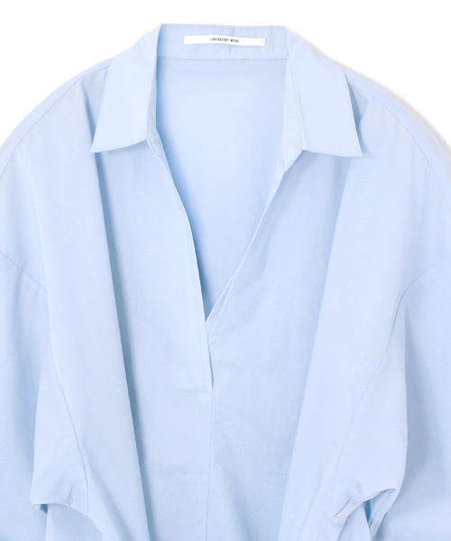 laboratory work（ラボラトリーワーク）の「＜一枚でサマになる！＞レースアップシャツ（シャツ/ブラウス・レディース・サックスブルー/オフホワイト/ブラック・MEDIUM）」の22枚目の写真