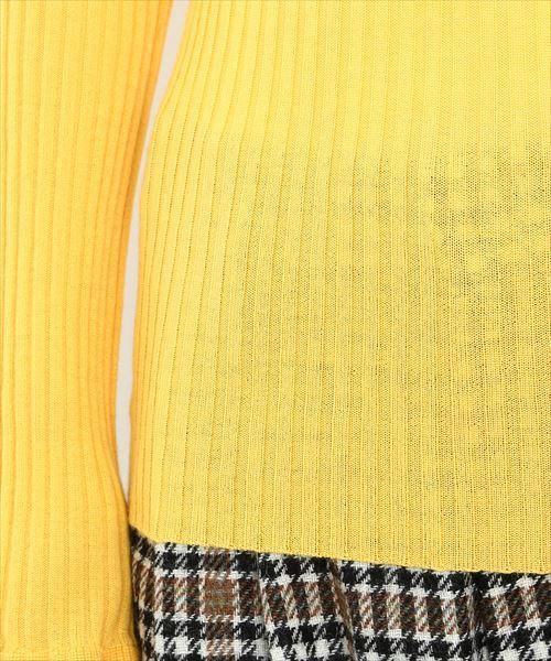 ADAM ET ROPE'（アダムエロペ）の「ウォッシャブルウールタートルリブプルオーバー（ニット/セーター・レディース・ベージュ/ブルー系その他/パープル/イエロー・FREE）」の19枚目の写真