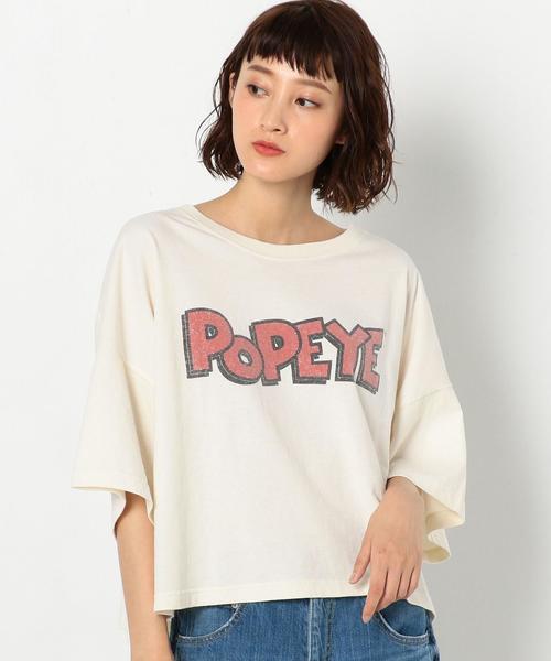 Another Edition（アナザーエディション）の「POPEYE ﾛｺﾞTEE ◆（Tシャツ/カットソー・レディース・ホワイト/シャーベット・FREE）」の8枚目の写真
