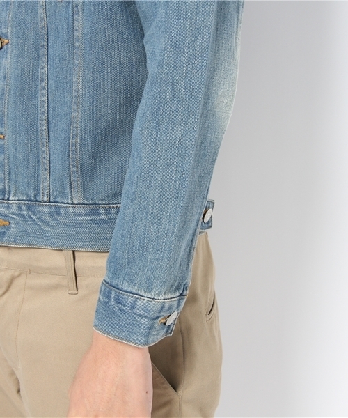 WEGO（ウィゴー）の「ベーシックデニムGジャン（デニムジャケット・メンズ・インディゴブルー/ダークインディゴブルー/ライトインディゴブルー・MEDIUM/LARGE/X-LARGE）」の7枚目の写真