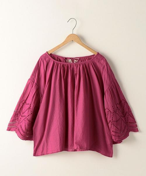 coen(コーエン)の「【『リンネル』6月号掲載・Market】スカラップレーススリーブブラウス(シャツ/ブラウス・レディース・ライトブルー/マスタード/ピンク/ブラック・FREE)」の9枚目の写真