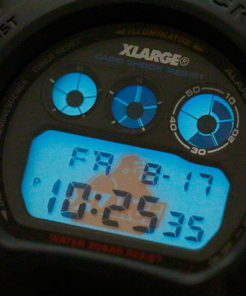 XLARGE（エクストララージ）の「XLARGE G-SHOCK DW-6900（アナログ腕時計・メンズ・ブラック・ONE SIZE）」の4枚目の写真