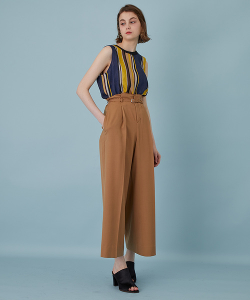 UNITED TOKYO（ユナイテッドトウキョウ）の「マルチストライプトップス（Tシャツ/カットソー・レディース・ピンク/マスタード・1）」の9枚目の写真