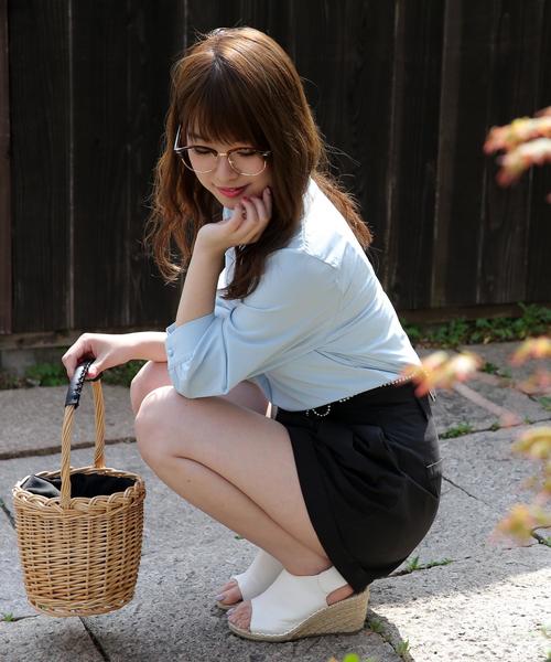 Girly Doll（ガーリードール）の「ブラウス　Vネックプルオーバー（シャツ/ブラウス・レディース・ライトブルー/ブラック/ベージュ/オフホワイト・M/L）」の21枚目の写真