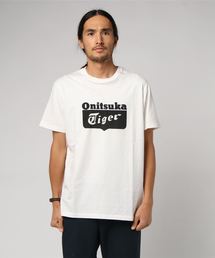 Onitsuka Tiger トラプリント　半袖Tシャツ XS モノクロ　白黒 32434275_142_d_215.jpg