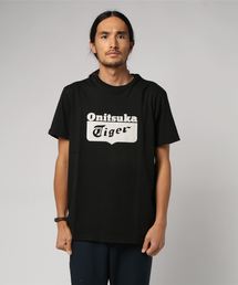Onitsuka Tiger トラプリント　半袖Tシャツ XS モノクロ　白黒 32434275_144_d_215.jpg