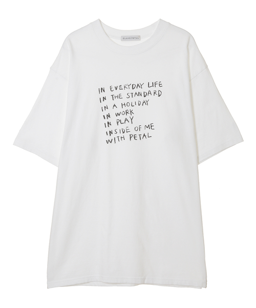 クラネ ペタル ハンドペイント Tシャツ CLANE CLANE（クラネ）の「クラネペタルハンドペイントTシャツ（Tシャツ