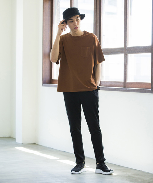 WEGO（ウィゴー）の「WEGO/カラービッグシルエットポケットTシャツ（Tシャツ/カットソー・メンズ・ダークグリーン/ホワイト/ブラウン/ブラック/ネイビー/ワイン・LARGE/SMALL/MEDIUM）」の13枚目の写真