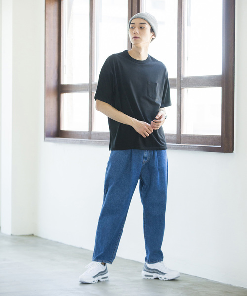 WEGO（ウィゴー）の「WEGO/カラービッグシルエットポケットTシャツ（Tシャツ/カットソー・メンズ・ダークグリーン/ホワイト/ブラウン/ブラック/ネイビー/ワイン・LARGE/SMALL/MEDIUM）」の17枚目の写真