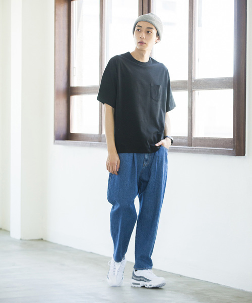 WEGO（ウィゴー）の「WEGO/カラービッグシルエットポケットTシャツ（Tシャツ/カットソー・メンズ・ダークグリーン/ホワイト/ブラウン/ブラック/ネイビー/ワイン・LARGE/SMALL/MEDIUM）」の19枚目の写真