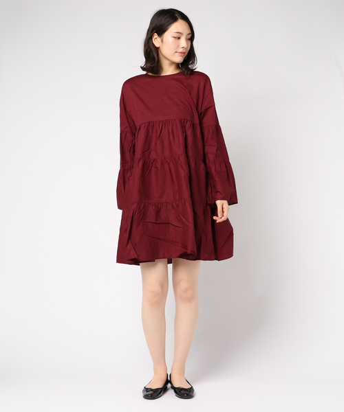 LOWRYS FARM（ローリーズファーム）の「ティアードワンピース　807102（ワンピース・レディース・ブラック/レッド・LARGE/MEDIUM）」の13枚目の写真