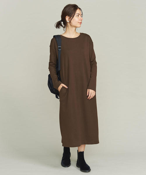 BEAUTY&YOUTH UNITED ARROWS（ビューティーアンドユースユナイテッドアローズ）の「BY バックボタン2WAYワンピース о（ワンピース・レディース・ブラック/ベージュ/ダークブラウン/ブラウン・FREE）」の12枚目の写真