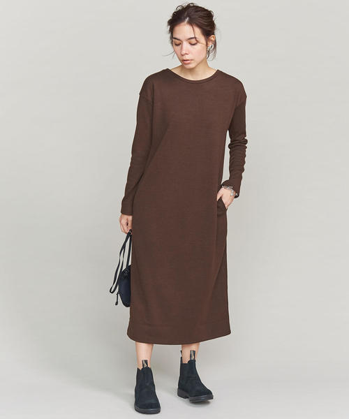 BEAUTY&YOUTH UNITED ARROWS（ビューティーアンドユースユナイテッドアローズ）の「BY バックボタン2WAYワンピース о（ワンピース・レディース・ブラック/ベージュ/ダークブラウン/ブラウン・FREE）」の21枚目の写真