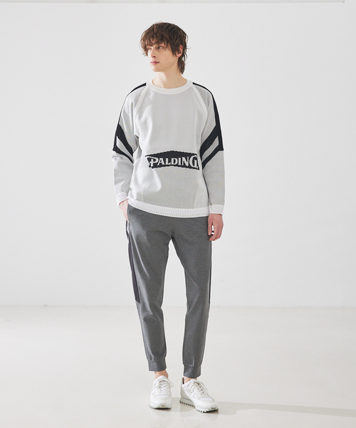 5351 POUR LES HOMMES（ゴーサンゴーイチプールオム）の「【SPALDING×5351】ジャカードクルーネックニットプルオーバー（ニット/セーター・メンズ・ブラック/ブルー・46/48）」の11枚目の写真