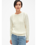 GAP | ケーブルニット クルーネック プルオーバーセーター(Knitwear)