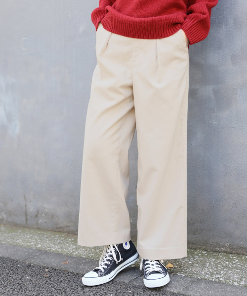 LOWRYS FARM（ローリーズファーム）の「キモウワイドパンツ／Ｂ　820344（その他パンツ・レディース・ブラウン/グレー/アイボリー/ブラウン系その他・MEDIUM/LARGE）」の4枚目の写真