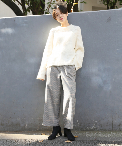 LOWRYS FARM（ローリーズファーム）の「キモウワイドパンツ／Ｂ　820344（その他パンツ・レディース・ブラウン/グレー/アイボリー/ブラウン系その他・MEDIUM/LARGE）」の12枚目の写真