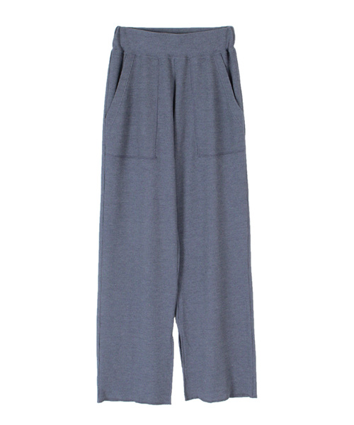 titivate（ティティベイト）の「ワッフルスリットイージーパンツ（その他パンツ・レディース・ブラック/ブルー/モカ/オートミール/杢グレー・S/M/L）」の5枚目の写真