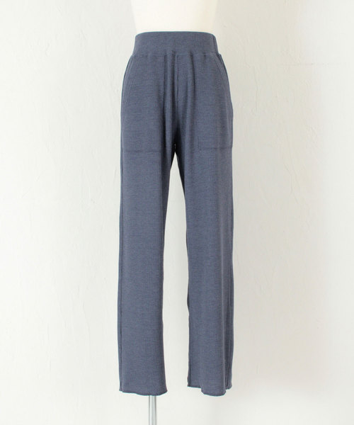 titivate（ティティベイト）の「ワッフルスリットイージーパンツ（その他パンツ・レディース・ブラック/ブルー/モカ/オートミール/杢グレー・S/M/L）」の9枚目の写真