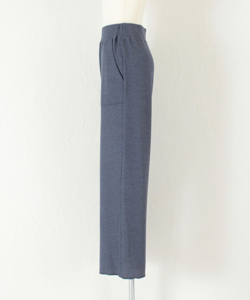 titivate（ティティベイト）の「ワッフルスリットイージーパンツ（その他パンツ・レディース・ブラック/ブルー/モカ/オートミール/杢グレー・S/M/L）」の10枚目の写真