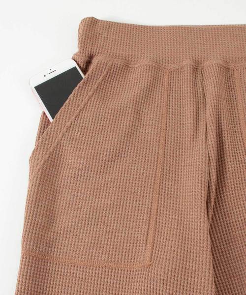 titivate（ティティベイト）の「ワッフルスリットイージーパンツ（その他パンツ・レディース・ブラック/ブルー/モカ/オートミール/杢グレー・S/M/L）」の12枚目の写真