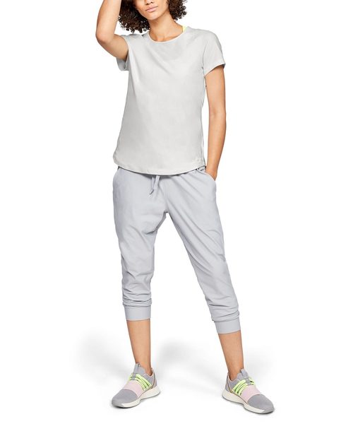 UNDER ARMOUR（アンダーアーマー）の「ウーマンズトレーニングTシャツ / バニッシュショートスリーブ（Tシャツ/カットソー・レディース・ピンク/オフホワイト・SM/LG/MD/XL）」の3枚目の写真