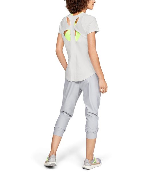 UNDER ARMOUR（アンダーアーマー）の「ウーマンズトレーニングTシャツ / バニッシュショートスリーブ（Tシャツ/カットソー・レディース・ピンク/オフホワイト・SM/LG/MD/XL）」の5枚目の写真
