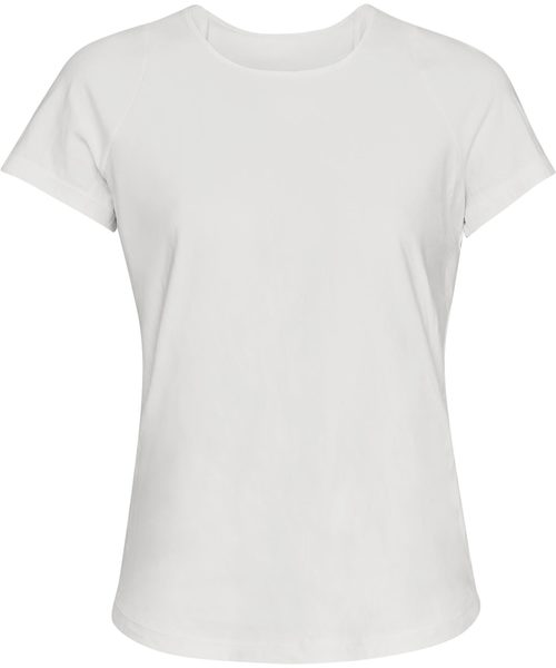 UNDER ARMOUR（アンダーアーマー）の「ウーマンズトレーニングTシャツ / バニッシュショートスリーブ（Tシャツ/カットソー・レディース・ピンク/オフホワイト・SM/LG/MD/XL）」の4枚目の写真