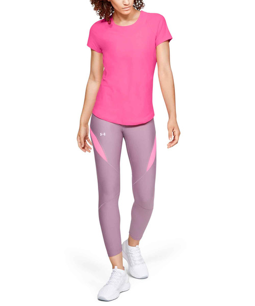 UNDER ARMOUR（アンダーアーマー）の「ウーマンズトレーニングTシャツ / バニッシュショートスリーブ（Tシャツ/カットソー・レディース・ピンク/オフホワイト・SM/LG/MD/XL）」の11枚目の写真