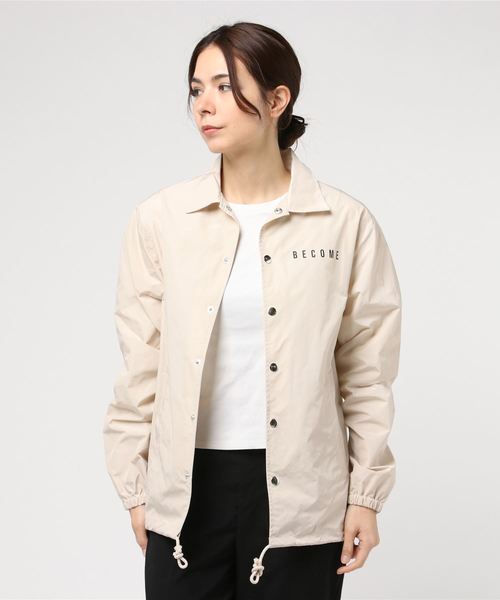 おしゃれスタ（オシャレスタ）の「胸ロゴ&BACKｐｔコーチJK（DD)（その他アウター・レディース・ブラック/ベージュ/ミント・M）」の2枚目の写真
