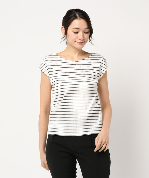 FREE'S MART（フリーズマート）の「ランダムピッチテレコ２ＷＡＹカットソー（Tシャツ/カットソー・レディース・ブラック/ブラウン/ブルー/ホワイト系その他・FREE）」の7枚目の写真