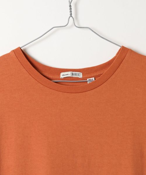 niko and...(ニコアンド)の「USAコットンノースリスリットワンピース(ワンピース・レディース・パープル/オレンジ/マスタード/ブラック/オフホワイト・MEDIUM/LARGE)」の9枚目の写真