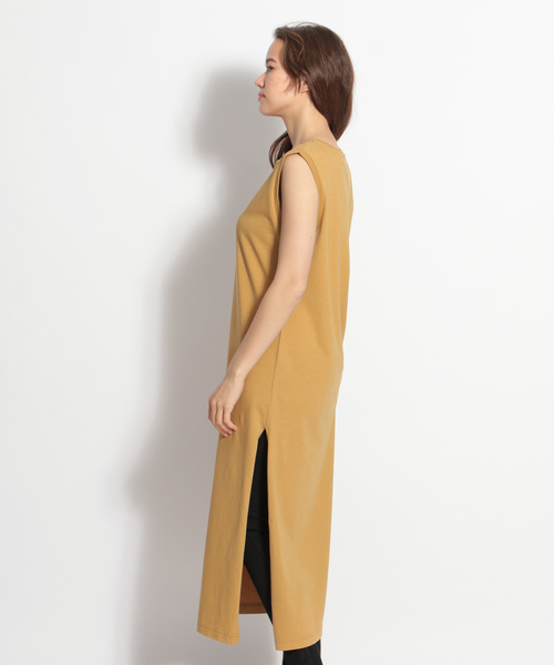 niko and...(ニコアンド)の「USAコットンノースリスリットワンピース(ワンピース・レディース・パープル/オレンジ/マスタード/ブラック/オフホワイト・MEDIUM/LARGE)」の21枚目の写真