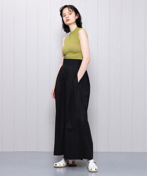 H　BEAUTY&YOUTH UNITED ARROWS（エイチビューティーアンドユースユナイテッドアローズ）の「＜H＞WIDE RIB HIGH NECK NO SLEEVE KNIT/ニット о（ニット/セーター・レディース・ブラック/オリーブ/ターコイズブルー・FREE）」の11枚目の写真