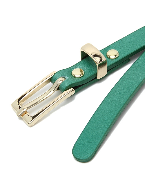 LOUNGEDRESS（ラウンジドレス）の「パイソンコンビベルト（ベルト・レディース・グリーン/イエロー・ﾌﾘ-）」の3枚目の写真