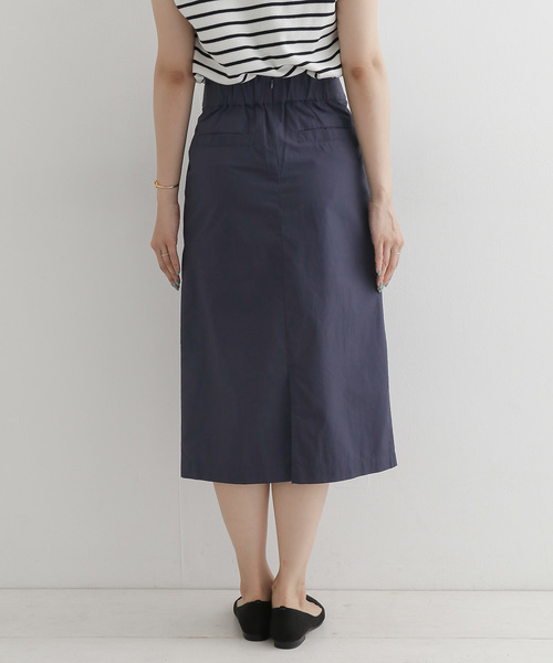 URBAN RESEARCH DOORS（アーバンリサーチドアーズ）の「ワンウォッシュタックストレートスカート∴（スカート・レディース・ベージュ/ネイビー・38/36）」の13枚目の写真