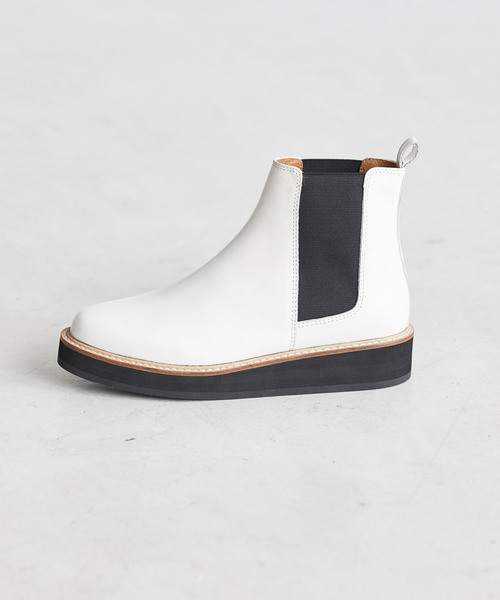 ADAM ET ROPE'（アダムエロペ）の「厚底サイドゴアブーツ（ブーツ・レディース・ホワイト/ブラック・38/39/36/37）」の7枚目の写真