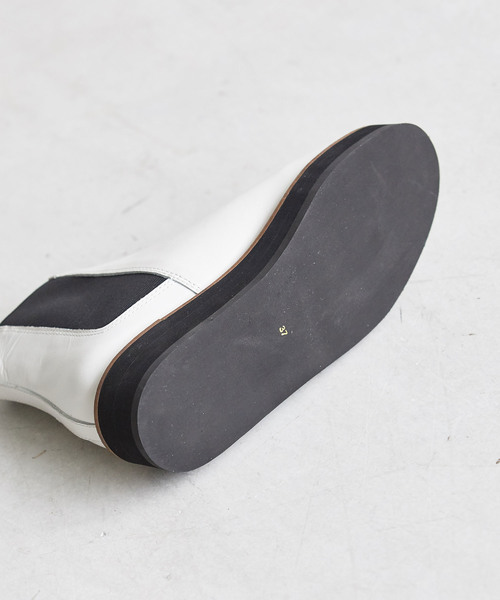 ADAM ET ROPE'（アダムエロペ）の「厚底サイドゴアブーツ（ブーツ・レディース・ホワイト/ブラック・38/39/36/37）」の11枚目の写真