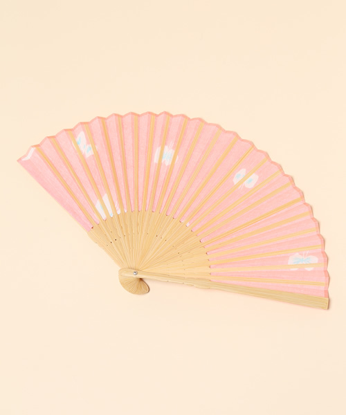 Ray BEAMS（レイビームス）の「●ミナ ペルホネン / 扇子 "hanahane"（扇子/うちわ・レディース・ミント/ピンク・ONE SIZE）」の7枚目の写真