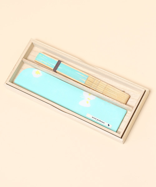 Ray BEAMS（レイビームス）の「●ミナ ペルホネン / 扇子 "hanahane"（扇子/うちわ・レディース・ミント/ピンク・ONE SIZE）」の10枚目の写真