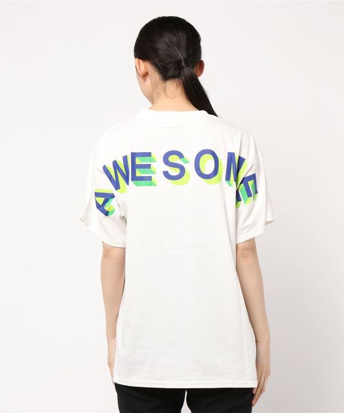 jouetie（ジュエティ）の「メッシュポケットBIG T（Tシャツ/カットソー・レディース・ブラック/オフホワイト/オレンジ・MEDIUM）」の8枚目の写真