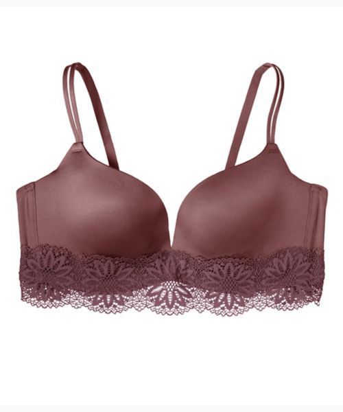 PEACH JOHN(ピーチジョン)の「【Tシャツに響きにくい/透けにくい】【瞬間着やせ脇高ブラ。着太りしやすいトップスもスッキリ見え!】スマートブラ(ブラジャー・レディース・ブラック/ブラウン/ピンク/レンガ/ライトグリーン/アイボリー/ミント/レッド/ネイビー/ピンクベージュ/ラベンダー/クリーム/コーラルピンク/ブルー/ダークネイビー/ダークラベンダー/モカ/ボルドー/グレー・B70/C70/D70/B75/C65/C75/D65/D75/E65/E70/E75/F65/F70/F75/E80/B80/C80/D80)」の4枚目の写真