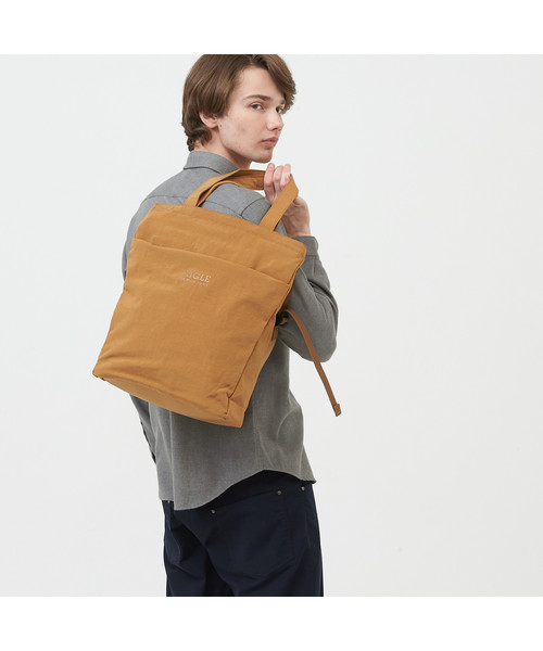 AIGLE(エーグル)の「ナイロン デュアルトート(トートバッグ)」|キャメル